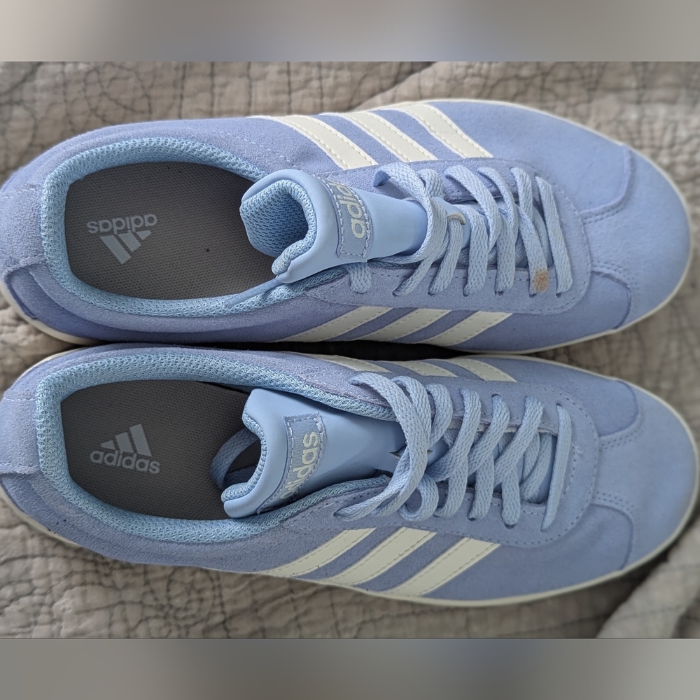 Adidas Women's Light Blue/Periwinkle & White Sneakers